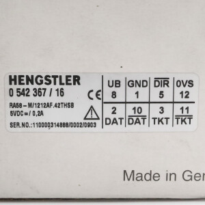 Hengstler Absolut-Drehgeber RA58-M/1212AF.42THSB 0542367/16 OVP