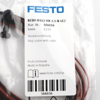 Festo Steckdosenleitung NEBV-H1G2-KN-2.5-N-LE2 566656 (2Stk.) OVP