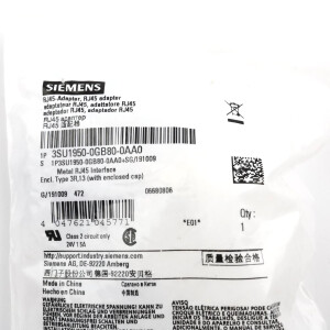 Siemens RJ45 Anschluss 3SU1950-0GB80-0AA0 OVP