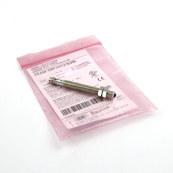 Baumer electric Empfänger Einweg-Lichtschranke FEAM 08P3002/S35L OVP