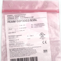 Baumer electric Empfänger Einweg-Lichtschranke FEAM 08P3002/S35L OVP