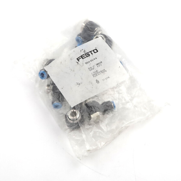 Festo L-Steckverschraubung QSLV-G1/4-6 186139 (10Stk.) OVP