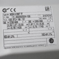 NORD Getriebemotor 90SH/4 HMT TF + 172.1F i=3,79 NOV