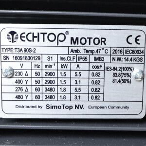 GEA Tuchenhagen Kreiselpumpe TP1020/2/50/120/1.5kW/DN/GO/50/40/EK/E/-/1/-/J/J/- GEB