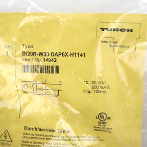 Turck Induktiver Sensor BI20R-W30-DAP6X-H1141 14042 OVP