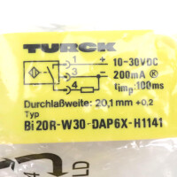 Turck Induktiver Sensor BI20R-W30-DAP6X-H1141 14042 OVP