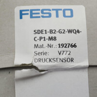 Festo Drucksensor SDE1-B2-G2-WQ4-C-P1-M8 192766 OVP