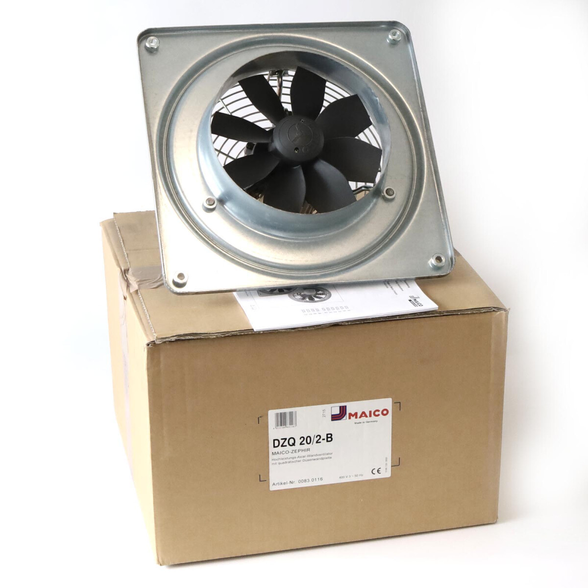 Maico Axial-Wandventilator DZQ 20/2 B 0083.0116 400V OVP