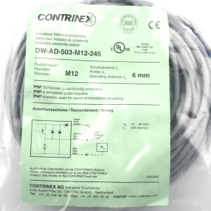 CONTRINEX Induktiver Näherungsschalter DW-AD-503-M12-245 OVP
