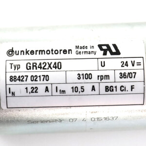 Dunkermotoren Getriebemotor GR42X40 + PLG32 i=20,25:1 NOV