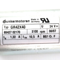 Dunkermotoren Getriebemotor GR42X40 + PLG32 i=20,25:1 NOV