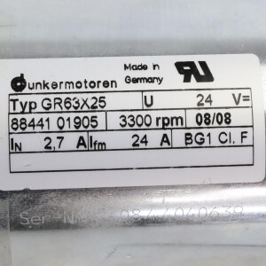 Dunkermotoren DC-Getriebemotor GR63X25 + PLG52 i=91,12:1 NOV
