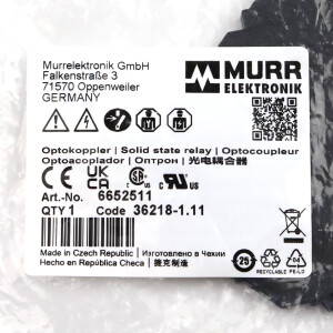 Murr elektronik Optokopplermodul MIRO TR 6652511 OVP