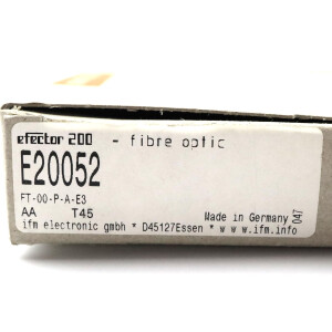 ifm Reflexlichttaster FT-00-P-A-E3 E20052 OVP