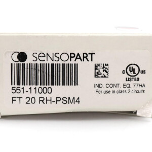 SENSOPART Reflexionslichttaster FT 20 RH-PSM4 551-11000 OVP