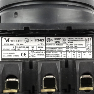 Moeller Hauptschalter P3-63 GEB