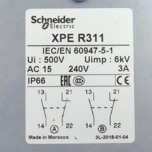 Schneider Electric Fussschalter XPE R311 GEB