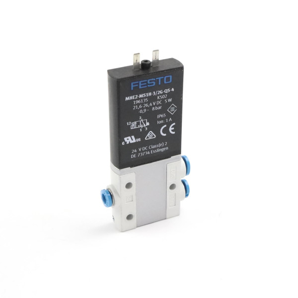 Festo Magnetventil MHE2-MS1H-3/2G-QS-4 196135 GEB