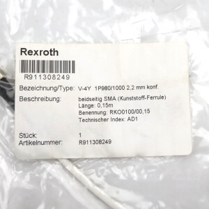 Rexroth Optik-Kabel RKO0100/000,15 R911308249 OVP