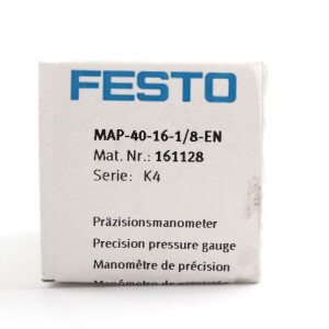 Festo Präzisionsmanometer MAP-40-16-1/8-EN 161128 OVP