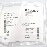 Balluff induktiver Sensor BES01UC BES Q08ZE-NSC20B-S49G OVP