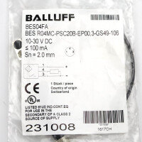 Balluff induktiver Sensor BES04FA BES R04MC-PSC20B-EP00,3-GS49-106 OVP