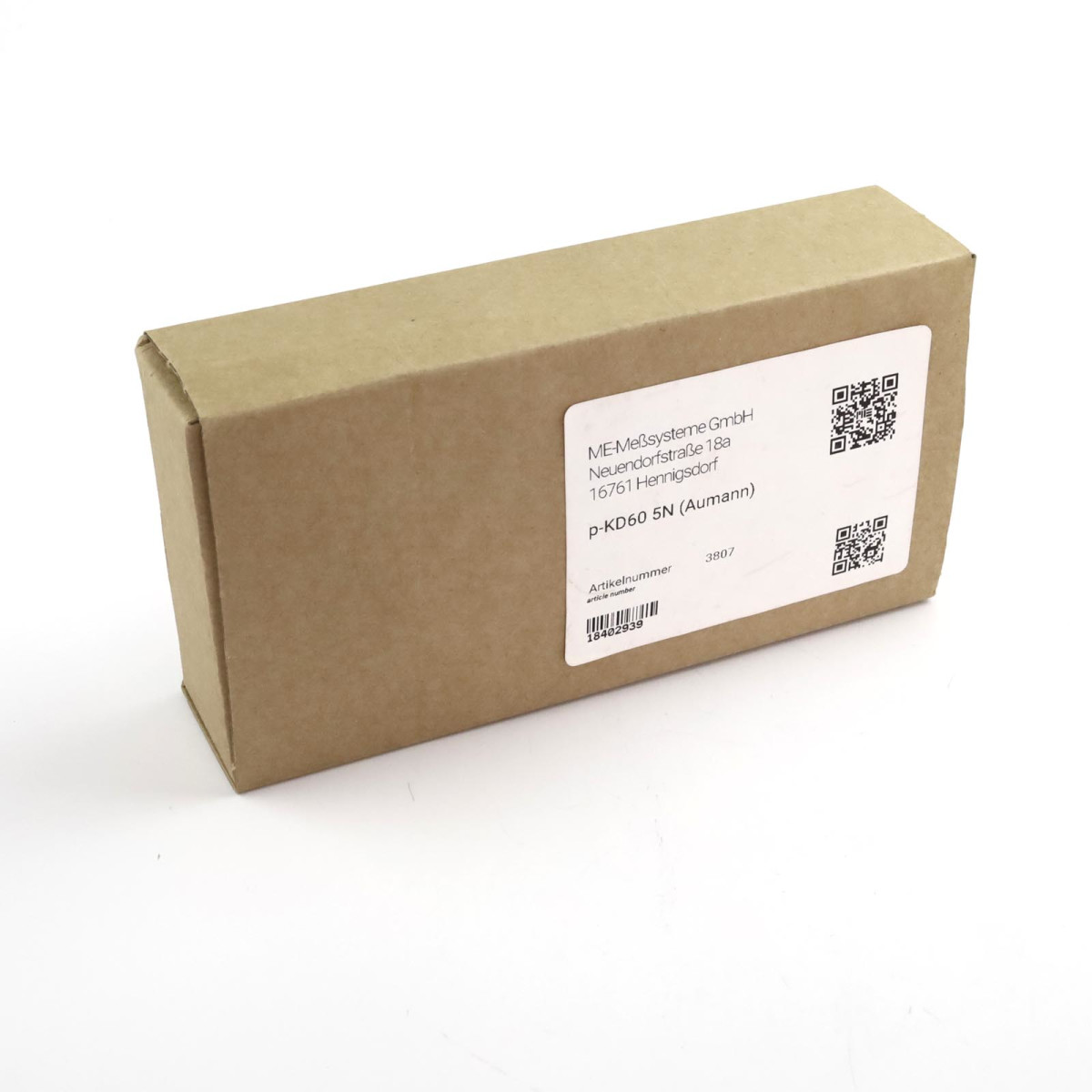 ME-Meßsysteme Biegebalken-Kraftsensor KD60 5N OVP