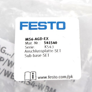 Festo Anschlussplatte-SET MS6-AGD-EX 541540 OVP