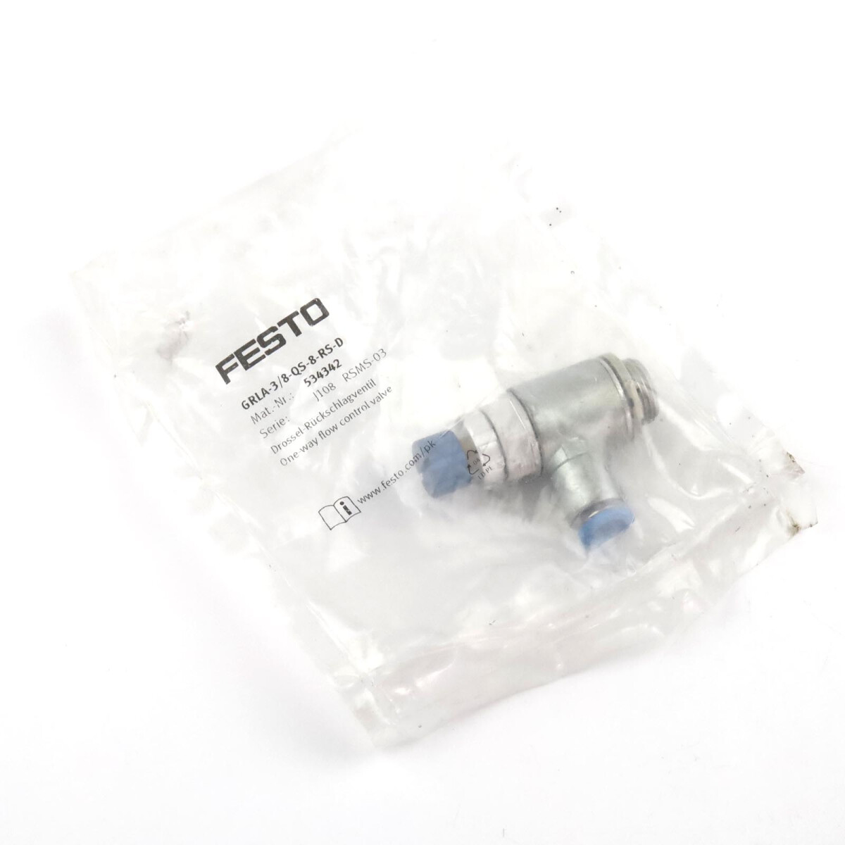 Festo Drossel-Rückschlagventil GRLA-3/8-QS-8-RS-D 53434