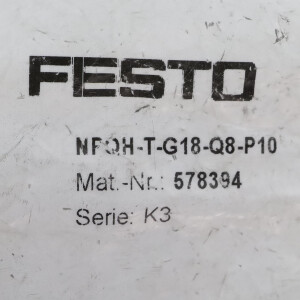 Festo T-Steckverbindung NPQH-T-G18-Q8-P10 578394 (10Stk.) OVP