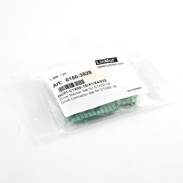 LinMot Stecker-Set DC01-C1X00-1S/X1/X4/X33 0150-3528 OVP