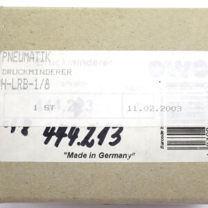 Ewo Druckminderer H-LRB-1/8 444.213 OVP