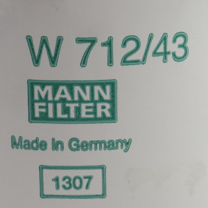 Mann Filter Ölfilter W 712/43 NOV