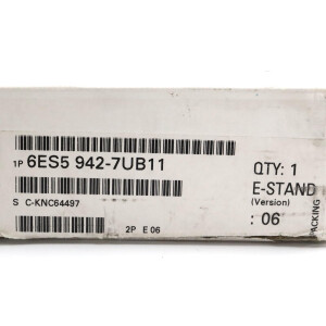 Simatic S5 CPU942B 6ES5 942-7UB11 E-Stand:06 OVP