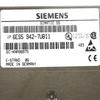 Simatic S5 CPU942B 6ES5 942-7UB11 E-Stand:06 OVP