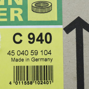 Mann Filter Luftfilter C 940 4504059104 OVP