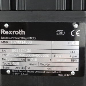 Rexroth Servomotor SE-B2.030.060-00.000 1070914600 OVP