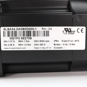 B&R Servomotor 8LSA34.DA060D000-1 Rev.:C4 GEB
