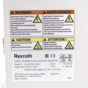 Rexroth Kompaktumrichter HCS01.1E-W0028-A-03-A-CC-EC-ET-NN-NN-FW R911334780 NOV