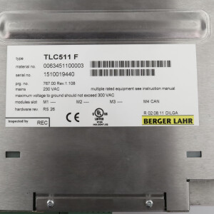 Berger Lahr Schrittmotorsteuerung TLC511F 0063451100003 NOV