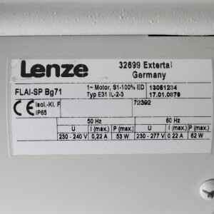 Lenze Motor MDFMABR071-32 + FLAI-SP Bg71 0,37/0,45/0,67kW NOV