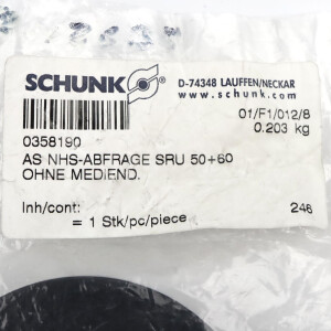 Schunk Anbausatz AS NHS-ABFRAGE SRU 50+60 0358190 OVP