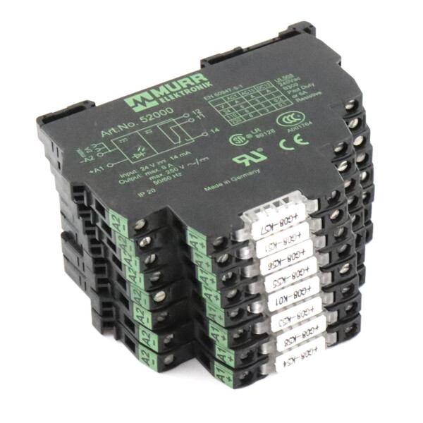 Murr elektronik Ausgangsrelais MIRO 6,2 24VDC-1U 52000 (8Stk.) GEB