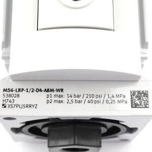 Festo Präzisions-Druckregelventil MS6-LRP-1/2-D4-A8M-WR 538028 NOV