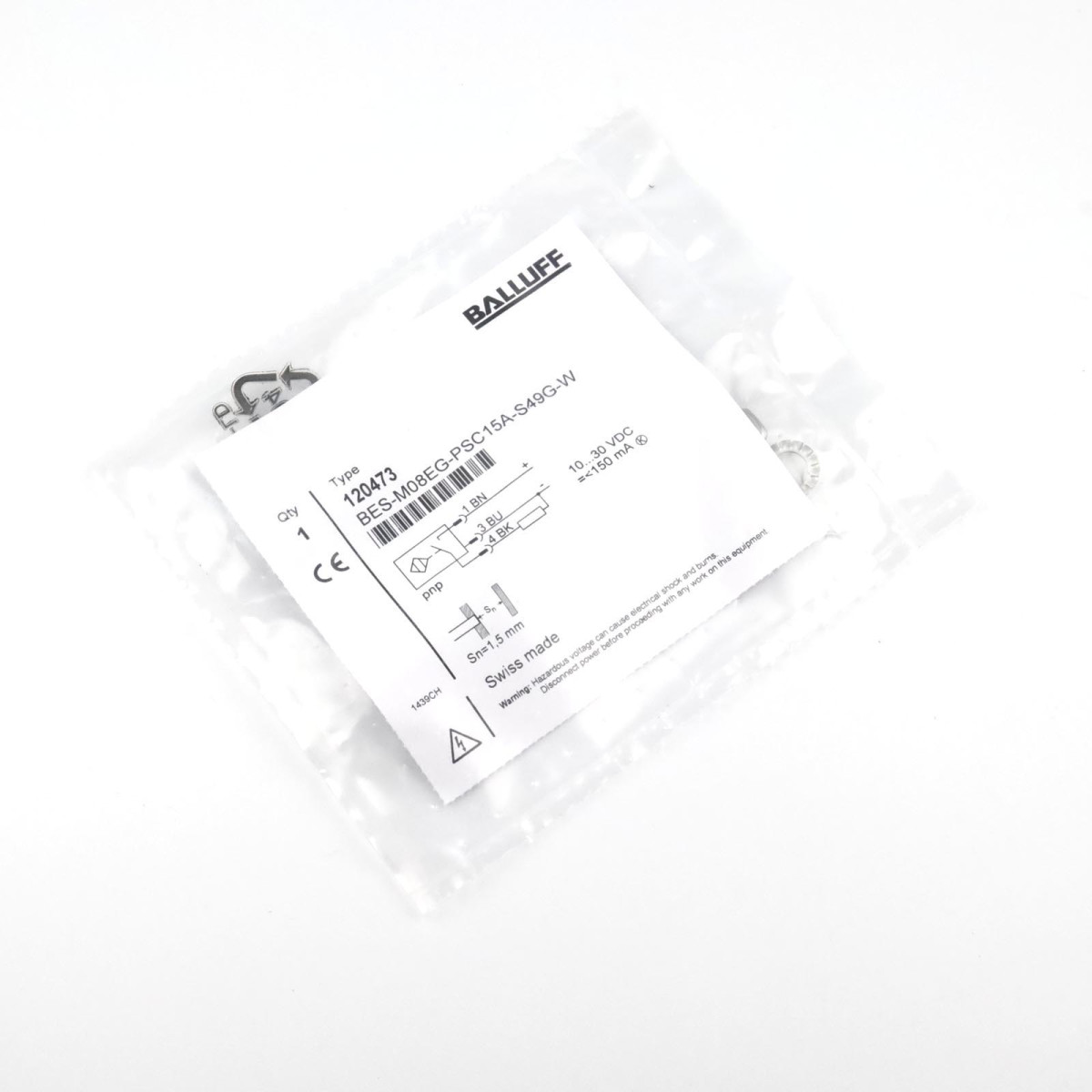 Balluff Induktiver Sensor BES-M08EG-PSC15A-S49G-W OVP