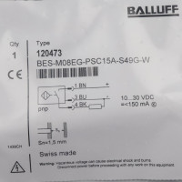 Balluff Induktiver Sensor BES-M08EG-PSC15A-S49G-W OVP