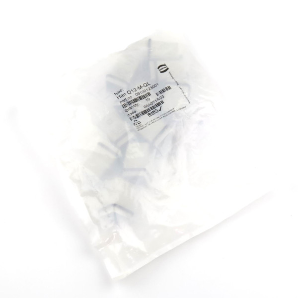 Harting Steckverbindereinsatz Han Q12-M-QL 09120123001 (10Stk.) OVP