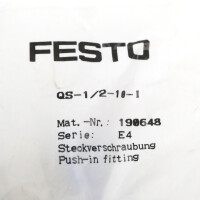 Festo Steckverschraubung QS-1/2-10-I 190648 (2Stk.) OVP