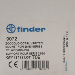 Finder Relaisfassung 90.72 9072 10A 400VAC (10Stk.) OVP