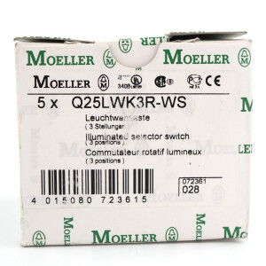 Moeller Leuchtwahltaste Q25LWK3R-WS 072361 (5Stk.) OVP